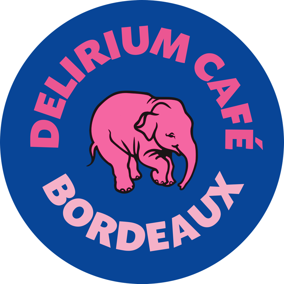 Logo du Delirium café, bar à bières aux bassins à flots à Bordeaux